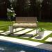 Mozaic Company Humble + Haute Sunbrella Canvas Indoor/Outdoor Tufted Bench Cushion 37 x 17 x 2 - Canvas Teal