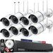 ã€Š36 Infrared LED 100ft Super Night Visionã€‹ Dual Antennas Wireless Security Camera System Outdoor CCTV Cameras DVR Security System Wireless Home Wi-Fi Video Surveillance NVR Kits