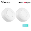 SONOFF Wireless Mini Smart Switch Requires Zigbee Hub Versatile 3-Models Control Button for Smart Home Devices Works with Alexa Google Home 2Packs