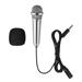 NUOLUX Mini Karaoke Microphone Portable Vocal/Instrument Microphone for Voice Recording Chatting and Singing (Silver)