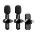 NUZYZ 1 Set Wireless Lavalier Microphone Clear Stereo Sound Noise Cancelling Lapel Microphone for Vlogs Video Recording 3pcs A
