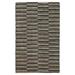 NuStory Composed Hand Woven Striped Area Rug | 5 x 8 in Black - 5 x 8