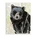 Stupell Industries Painterly Black Bear Abstract Forest Foliage Wood Wall Art 10 x 15 Design by Stellar Design Studio