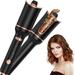 Auto Hair Curler for Medium-Length Hair Ceramic Auto Rotating Curling Wand Ionic Barrel with 1 Large Rotating Slot & 4 Temp Settings Auto Shut-Off Fast Heating Dual Voltage Spin Iron