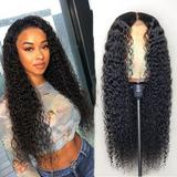 QIPOPIQ Clearance Wigs Wigs Lace Wig Ladies Front Set Black Mid-length Curly Hair Simulation Wig