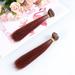 diy doll wig 5 Pcs 15cm Heat Resistant Straight Hair Wig Handcraft DIY Doll Wigs Weft Hair Extensions for Home School Project (Red Brown)