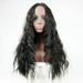 KIHOUT Deals Black Mid-length Curly Hair Simulation Wig Ladies Chemical Fiber High Temperature Silk