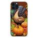 ONETECH Compatible with iPhone 14 Case 6.1 inch Autumn Fall Thanksgiving Day Turkey Pumpkin Harvest Phone Case Ultra Slim Thin Silicone Cover Anti-Scratch Shockproof Protective Rubber Case