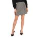 Houndstooth Miniskirt - Black - Vince Camuto Skirts