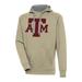 Men's Antigua Khaki Texas A&M Aggies Victory Raglan Pullover Hoodie