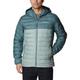 Columbia Men's Powder Lite Hooded Jacket Hooded Puffer Jacket, Niagara x Metal, Size S