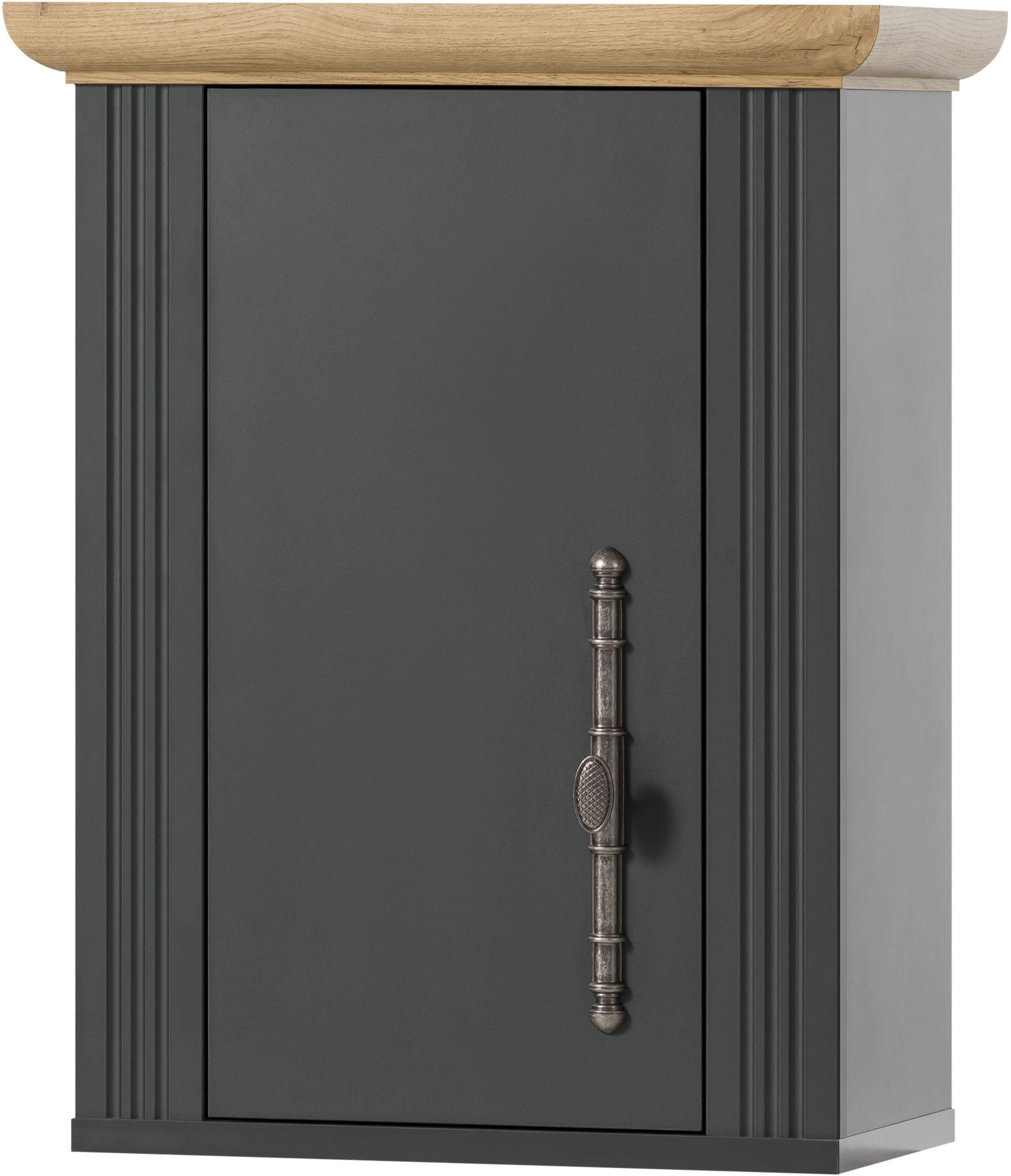 Hängeschrank KOCHSTATION "KS-Westminster", grau (grau dunkel), B:56cm H:73cm T:33cm, Schränke, im romantischen Landhausstil, Breite 56 cm, exclusiv by Otto Image