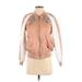 Kendall & Kylie Jacket: Short Pink Print Jackets & Outerwear - Women's Size X-Small