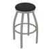 Holland Bar Stool 802 Misha Swivel Stool Upholstered/Metal in Gray/Black | Bar Stool (30" Seat Height) | Wayfair 80230AN018