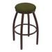 Holland Bar Stool 802 Misha Swivel Stool Upholstered/Metal in Green/Brown | Bar Stool (30" Seat Height) | Wayfair 80230BZ015