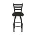 Holland Bar Stool Jackie Swivel Stool Upholstered/Metal in Blue/Black | Bar Stool (30" Seat Height) | Wayfair 41030BW003