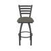 Holland Bar Stool Jackie Swivel Stool Upholstered/Metal in Gray/Black | Bar Stool (30" Seat Height) | Wayfair 41030PW019