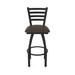 Holland Bar Stool Jackie Swivel Stool Upholstered/Metal in Blue/Black | Bar Stool (30" Seat Height) | Wayfair 41030BW025
