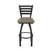 Holland Bar Stool Jackie Swivel Stool Upholstered/Metal in Blue/Black/Brown | Extra Tall (36" Seat Height) | Wayfair 41036BW006