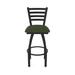 Holland Bar Stool Jackie Swivel Stool Upholstered/Metal in Blue/Black | Bar Stool (30" Seat Height) | Wayfair 41030BW010