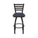 Holland Bar Stool Jackie Swivel Stool Upholstered/Metal in Blue/Black | Extra Tall (36" Seat Height) | Wayfair 41036BW014