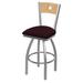 Holland Bar Stool 830 Voltaire Swivel Bar & Counter Stool Upholstered/Metal in Black/Blue/Brown | Bar Stool (30" Seat Height) | Wayfair