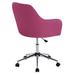 Mercer41 Sedricka Task Chair Upholstered/Metal in Pink/Indigo | 33.73 H x 24.88 W x 23.85 D in | Wayfair 56525290BF52419BB75F83B42C2FAC51