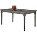 Ophelia & Co. Wooden Dining Table w/ Turned Legs Wood in Gray | 30.03 H x 59.97 W x 36.03 D in | Wayfair 2B70B6CF1A1B4CE08FEE1CBD74912A21