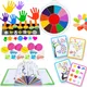 Kids Washable Finger Paint Kits for Toddlers Safe Non Toxic Children Finger Drawing Toys