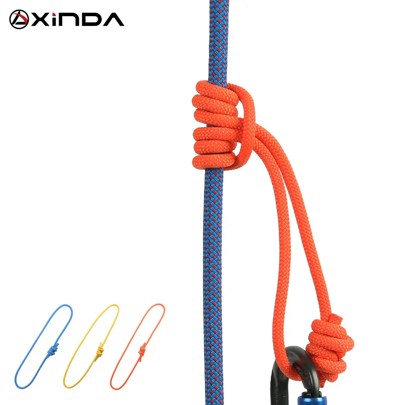Xinda Outdoor 6 mm Prusik-Schnurseil, 120 cm Länge, Zubehörseil, langlebiges, hitzebeständiges Polyester-Nylon-Kevlar-Kletterseil Image