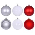 Vickerman 705674 - 3" Red / Silver / White Christmas Tree Ornament Assortment (12 Pack) (N220350)