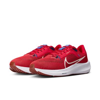 Laufschuh NIKE "PEGASUS 40", Gr. 41, rot, Textil, Synthetik, sportlich, Schuhe