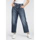 Boyfriend-Jeans HERRLICHER "Brooke Light Denim" Gr. 30, N-Gr, blau (doplhin) Damen Jeans Boyfriend