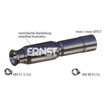 Ernst Flexrohr, Abgasanlage [Hersteller-Nr. 465083] für Mercedes-Benz Image
