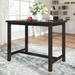 5 Piece Rustic Wooden Counter Height Dining Table Set