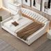 Full Size Upholstered Button Tufted Daybed,Sofa Bed with Solid Wood Frame and Thick Bed Slat（2 Colors）