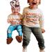 Gwiyeopda Toddler Baby Girls Boy Halloween Costume Sweatshirts Pumpkin Long Sleeve Sweatershirt Tops