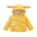 Eashery Girls Windbreaker Jacket Hooded Lightweight Reversible Full Zip Shell Jacket Baby Boys Girls Top Girls Jacket (Yellow 6-12 Months)