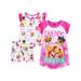 Paw Patrol Toddler Girls 3 Piece Pajama Set Sizes 2T-4T