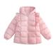 Eashery Boys and Toddlers Lightweight Jacket Water Resistant Puffer Coat Padded Puffer Jacket Fall Winter Pullover Tops Toddler Boy Jackets (Pink 2-3 Years)