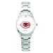 Women's Silver Cincinnati Reds Stainless Steel Bracelet Wristwatch