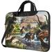 Laptop Shoulder Bag Carrying Case Ancient Dinosaur Animal Print Computer Bags