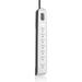 7-Outlet AV Power Strip Surge Protector with 12-Foot Power Cord and Telephone Protection 2000 Joules