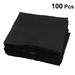 glasses cleaning cloth 100 Pcs Glasses Cloth Mobile Phone Film Cleaning Cloth Wipe Screen Cloth Double-sided Abrasive Clean Use Cloth (Black)