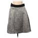 Narciso Rodriguez for Design Nation Formal A-Line Skirt Knee Length: Silver Snake Print Bottoms - Women's Size 6