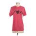 Gildan Short Sleeve T-Shirt: Pink Tops - Women's Size Small