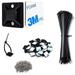 Strong Back-Glue Self Adhesive Cable Zip Tie Mounts Kit - 100 Set Cable Management s with 8 Zip Ties Wire Holders