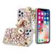 For Ip15 Pro Max Full Diamond With Ornaments Case Cover - Ultimate Multi Ornament Pink