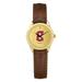 Women's Brown Cleveland Guardians Leather Wristwatch