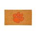 Clemson Tigers 28" x 16" Logo Turf Mat